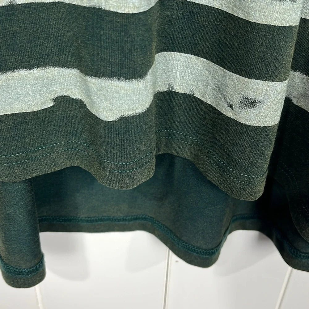 POL Woman’s Tank Top S Dark Green Americana Stars & Stripes Tie Dye Pullover EUC - Picture 5 of 10